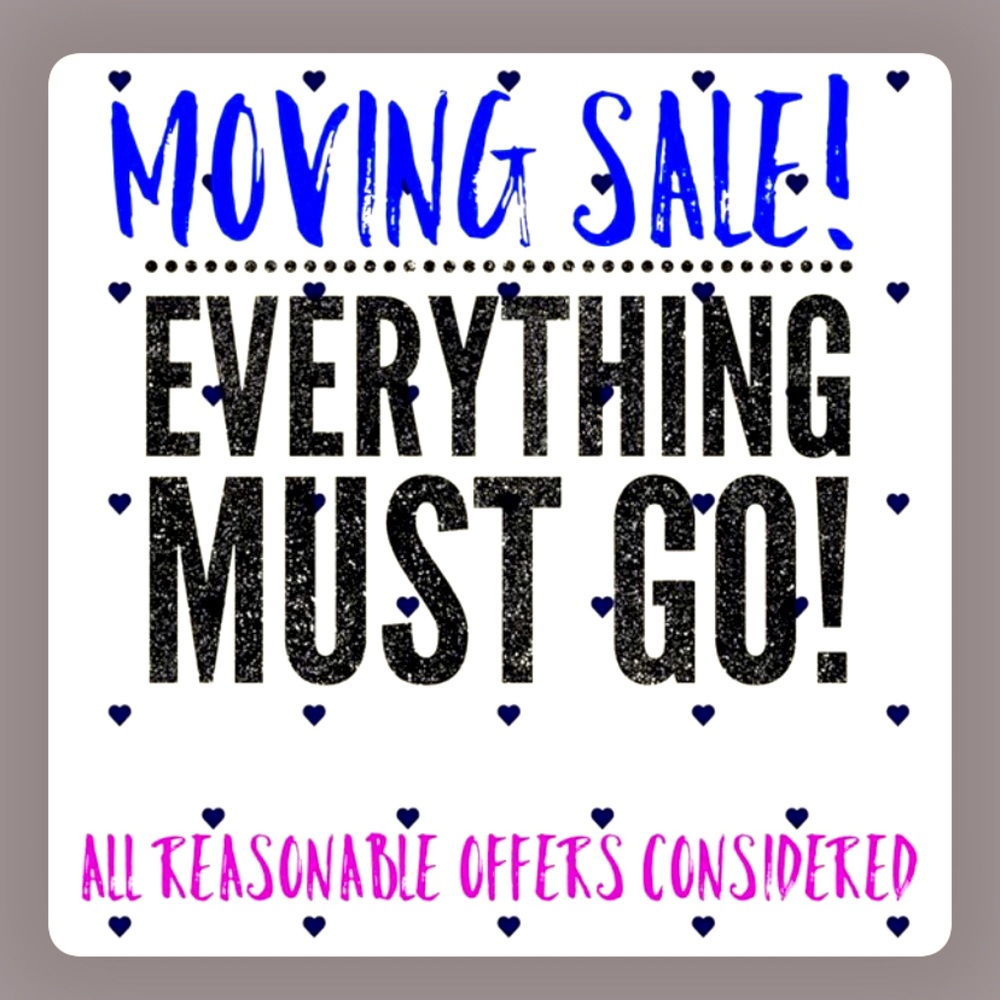 Moving sale